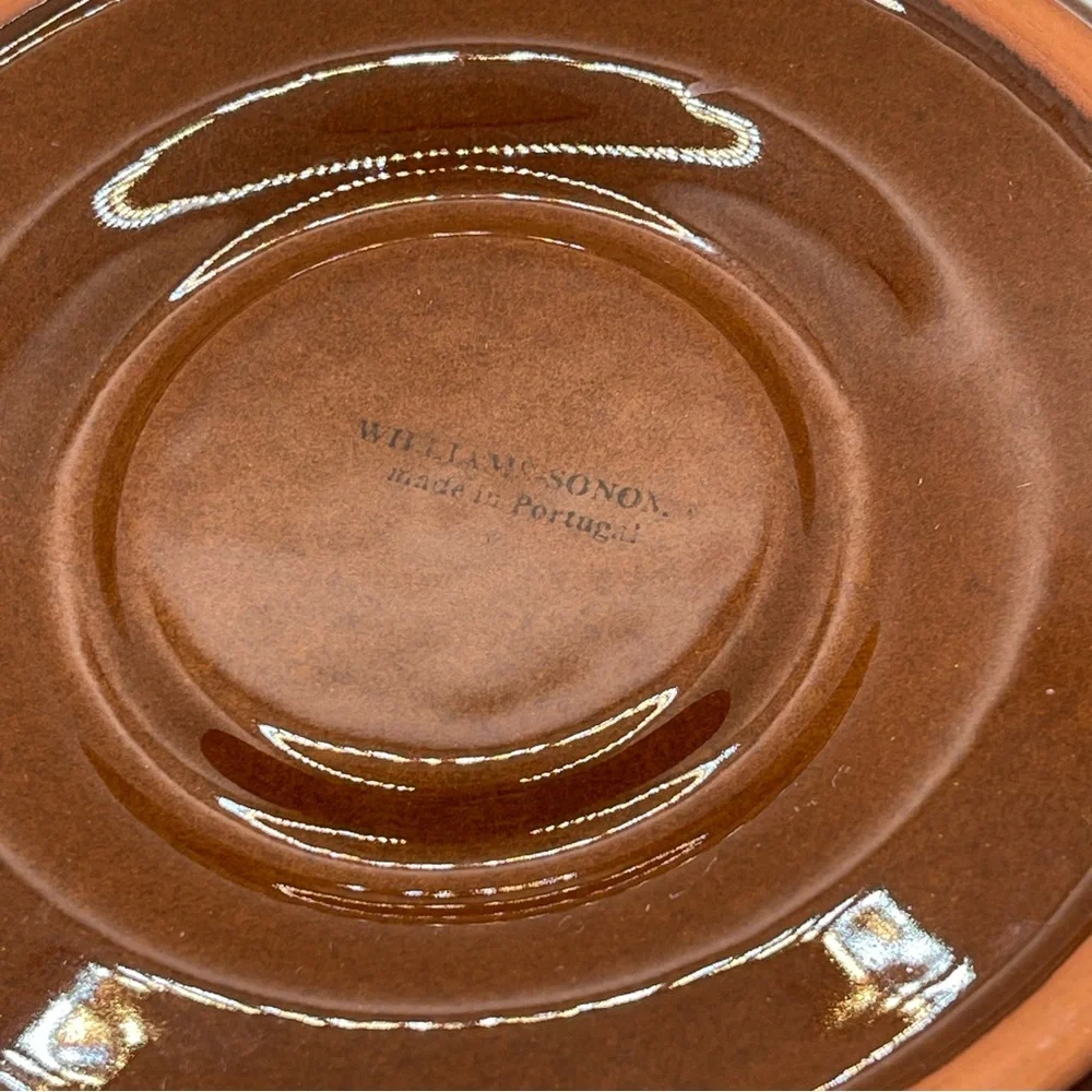 williams Sonoma Brown Ceramic Bowl